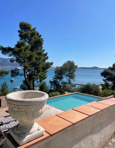 Villa-Chateau Les Terrasses - Tamaris, Plage Des Sablettes, Mer Au Bas De La Propriete La Seyne-sur-Mer Esterno foto
